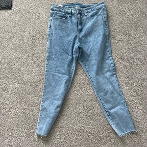 Gap acid wash jegging